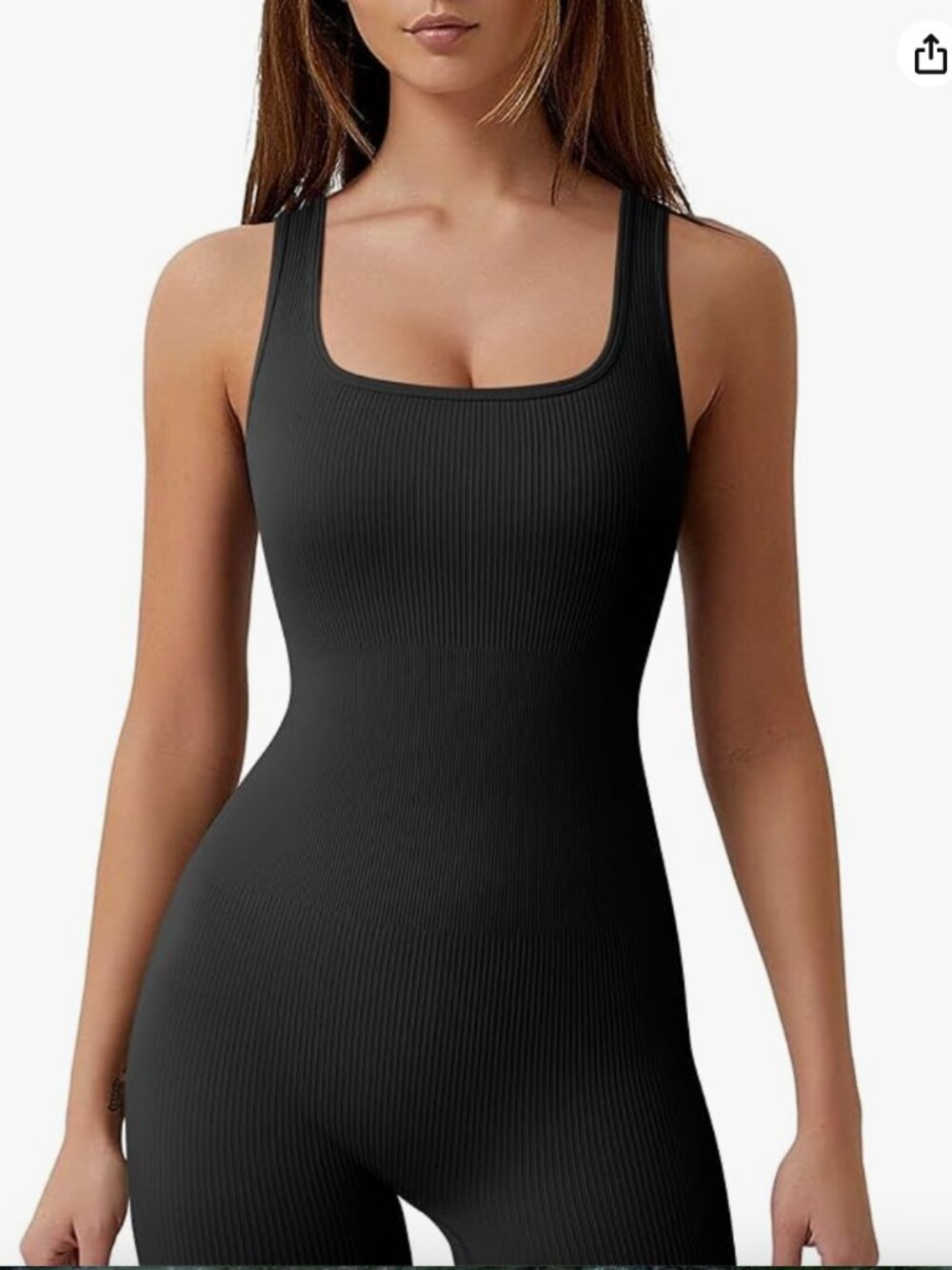 OQQ Women's Romper S Brown Ribbed One Piece Workout Training Yoga Pilates NWOT